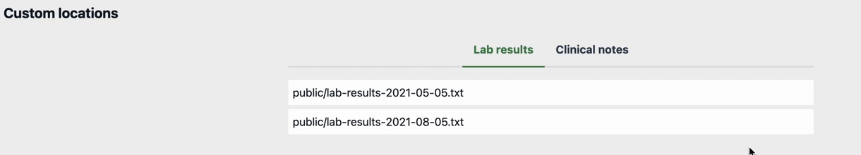 Simple medical file system
