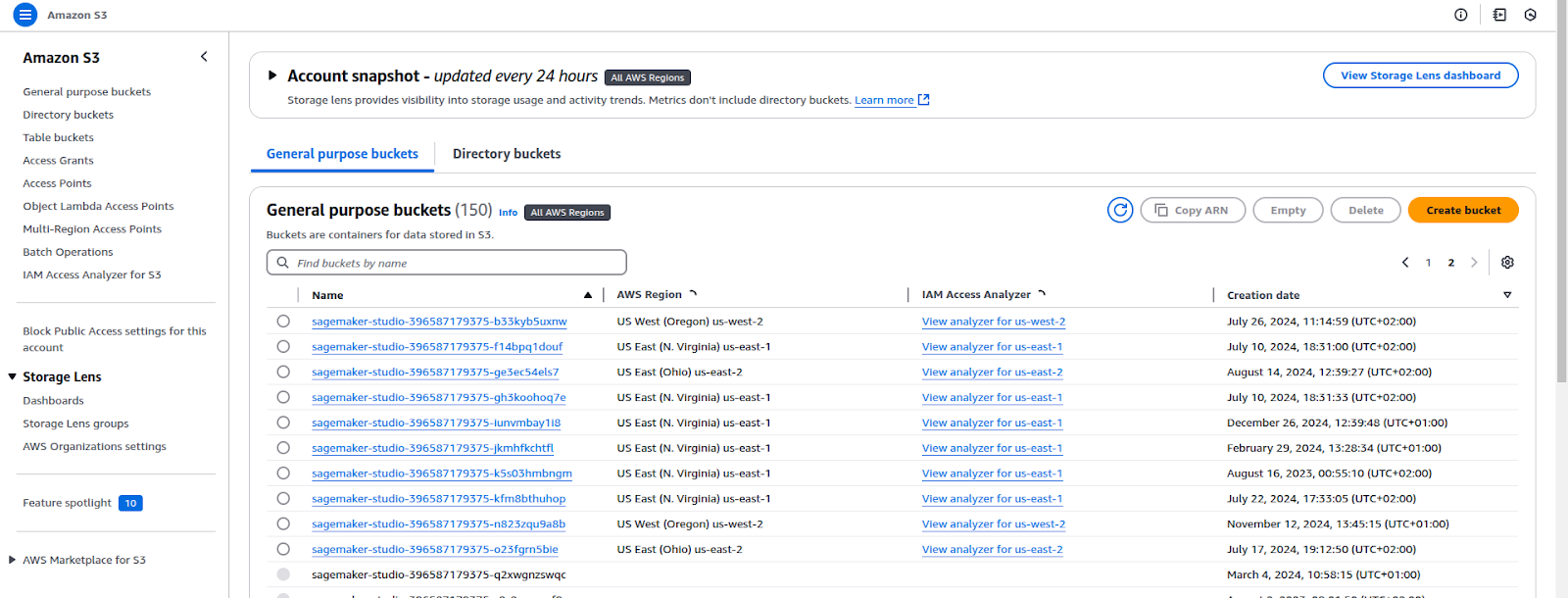 Amazon S3 Console