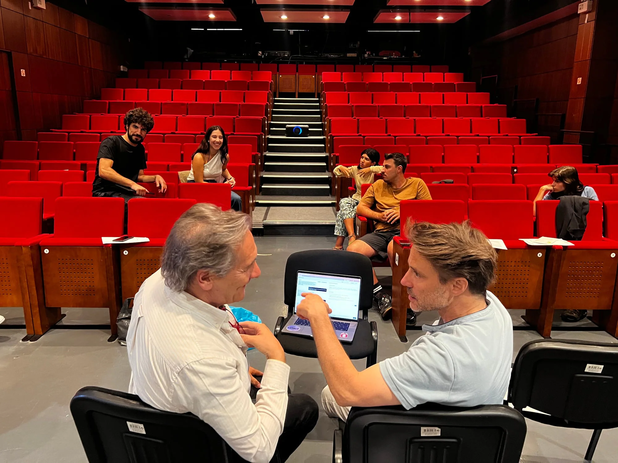 Initial rehearsals: Loka and Theatre teams together working on the play’s flow.
